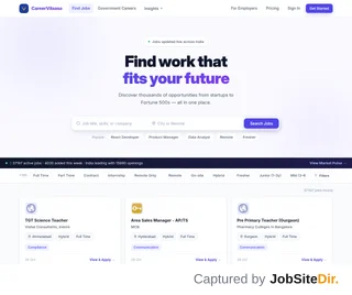 CareerVilaasa platform preview