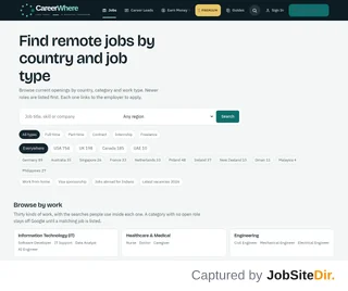 CareerWhere screenshot preview