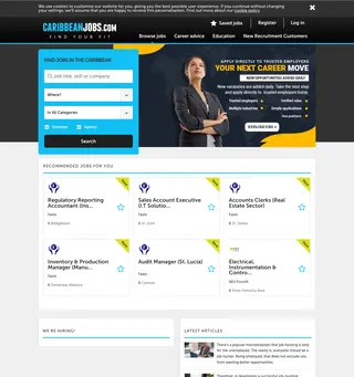 CaribbeanJobs.com platform preview