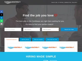 CaribbeanJobsOnline.com platform preview