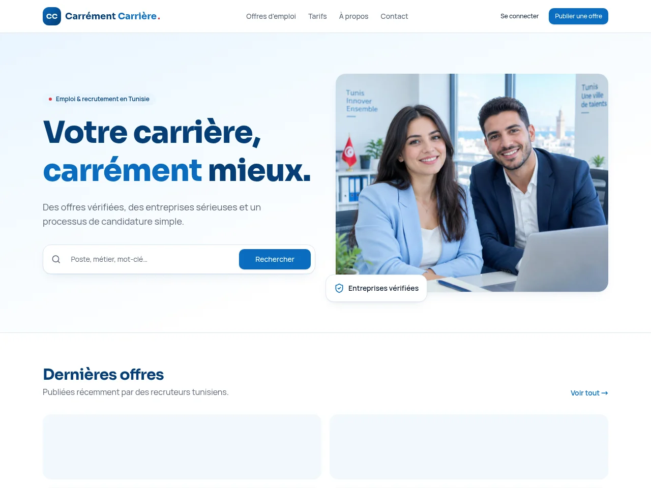 Carrément Carrière website screenshot