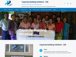 Capacity Building Initiative Myanmar platform preview