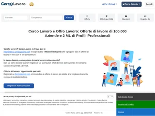 Cerco Lavoro platform preview Cerco Lavoro platform preview