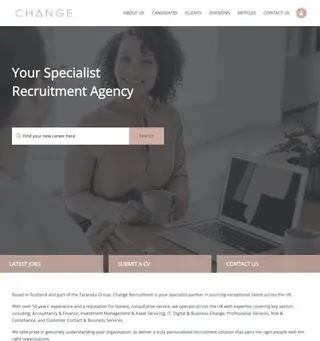 Change Recruitment Group platform preview