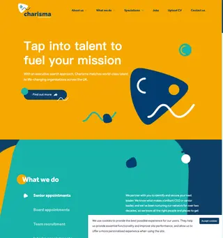 Charisma Charity Recruitment screenshot preview