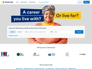 CharityJob platform preview