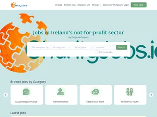CharityJobs.ie screenshot preview CharityJobs.ie screenshot preview