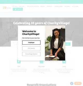 CharityVillage platform preview