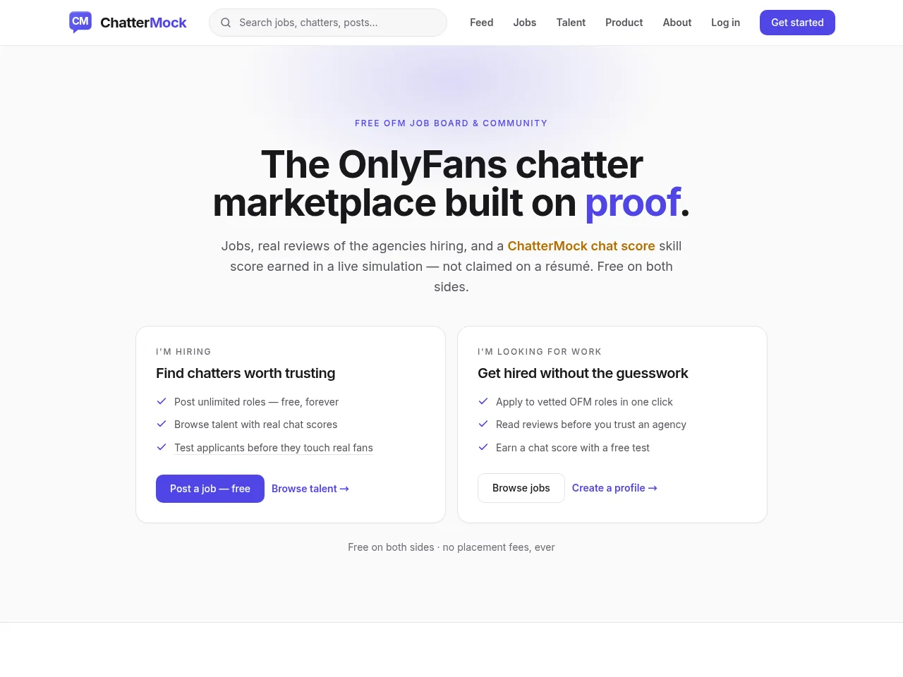 ChatterMock website screenshot