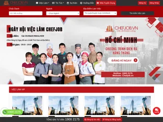Chefjob.vn platform preview Chefjob.vn platform preview
