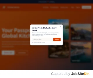 ChefJobs Abroad platform preview