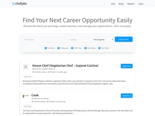 Chef Jobs Kenya screenshot preview
