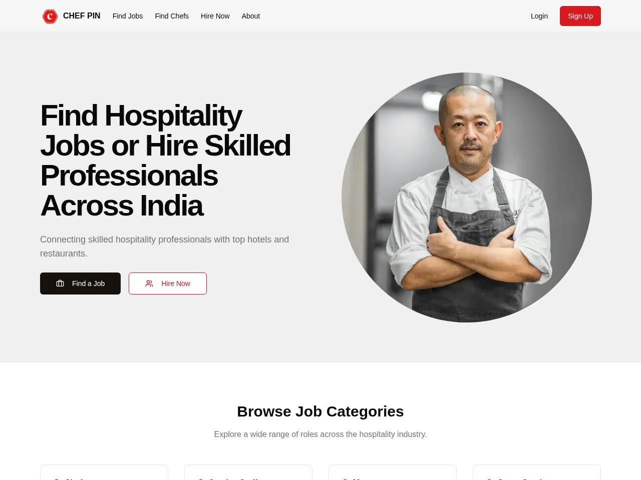 ChefPin website screenshot
