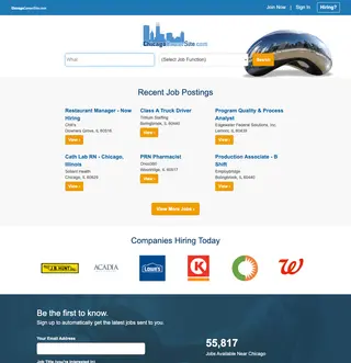 Chicago Career Site platform preview