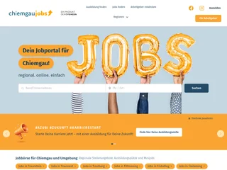 ChiemgauJOBS platform preview
