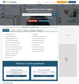 Chiletrabajos platform preview