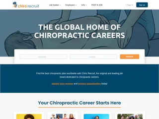 Chiro Recruit platform preview Chiro Recruit platform preview