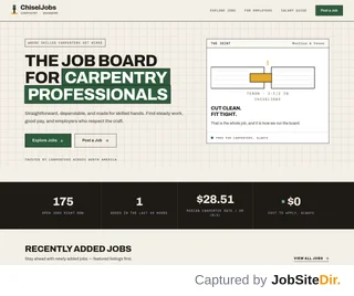 ChiselJobs screenshot preview ChiselJobs screenshot preview