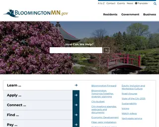 City of Bloomington MN platform preview
