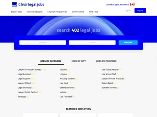 Clear Legal Jobs screenshot preview