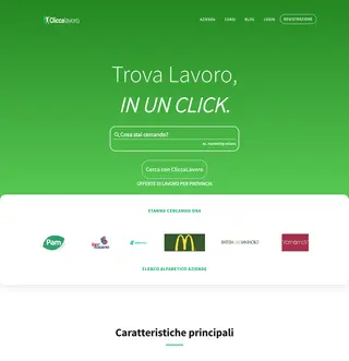 Cliccalavoro platform preview