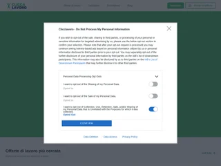 Cliccalavoro platform preview