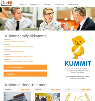 Click Henkilöstöpalvelut platform preview