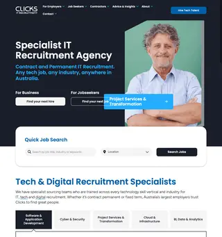 Clicks IT Recruitment screenshot preview