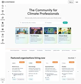 Climatebase screenshot preview
