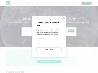 Climate Change Jobs platform preview
