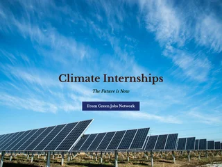 Climate Internships screenshot preview