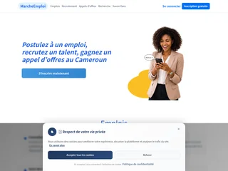 Marché Emploi Cameroun platform preview Marché Emploi Cameroun platform preview