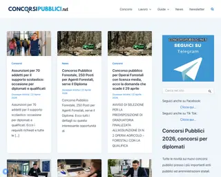 Concorsi Pubblici platform preview