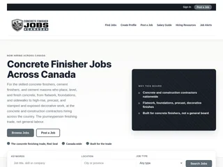 Concrete Finisher Jobs Canada screenshot preview