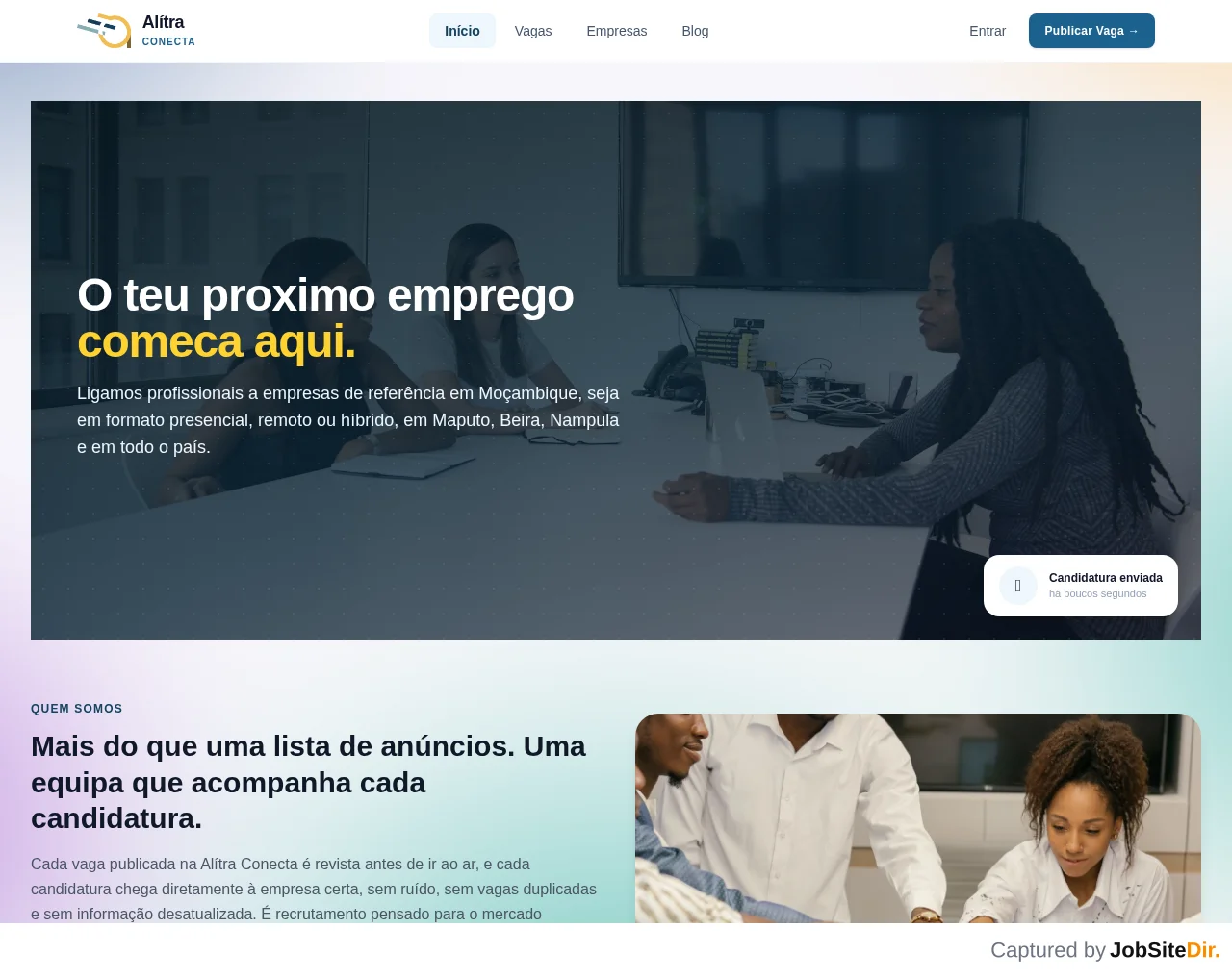 Alítra Conecta screenshot Alítra Conecta website screenshot
