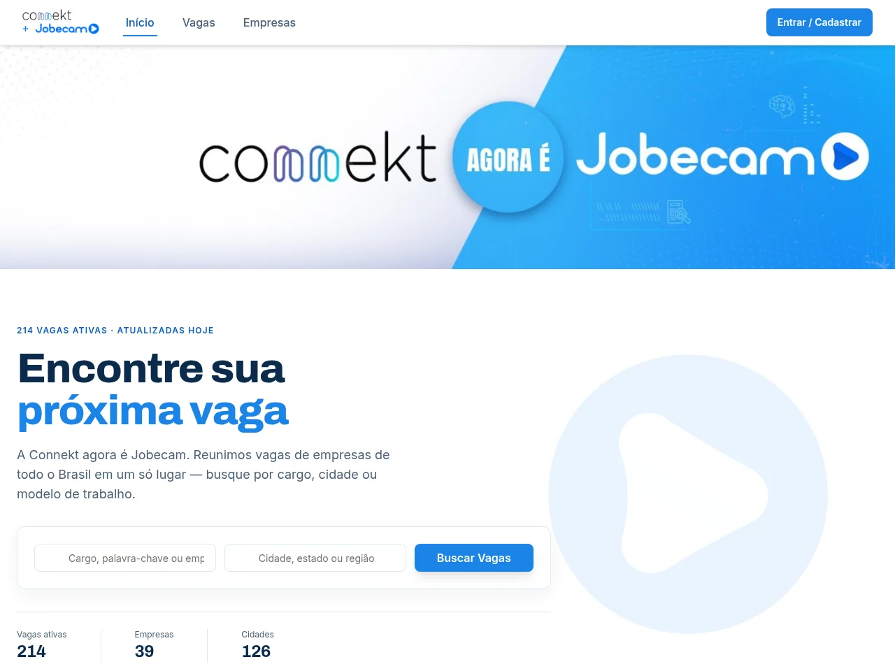 CONNEKT screenshot CONNEKT job board platform screenshot showing job search interface