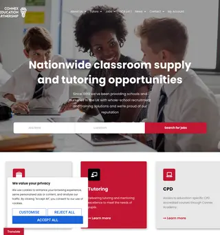 Connex Education Partnership platform preview