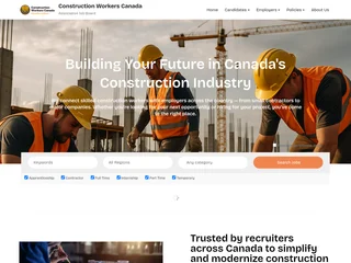 Construction Workers Canada – Association Job Board screenshot preview