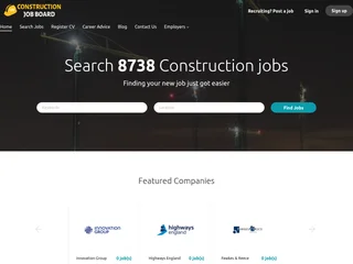Construction Job Board platform preview Construction Job Board platform preview