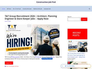 Construction Job Find platform preview