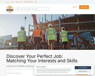 ConstructionJobs.com screenshot preview