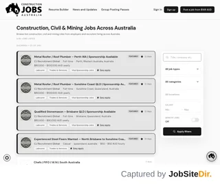 Construction Jobs Australia platform preview Construction Jobs Australia platform preview
