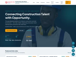 Construction Jobs Ghana screenshot preview
