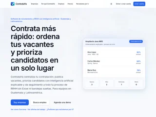 ContrataYa platform preview ContrataYa platform preview