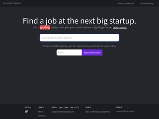 CoolStartupJobs platform preview