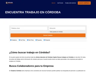 Córdoba Empleos platform preview