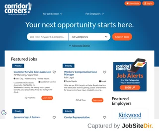Corridor Careers platform preview Corridor Careers platform preview