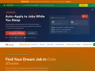 Mimu's Jobs Côte d'Ivoire platform preview