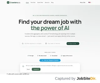 Crawlers Job platform preview