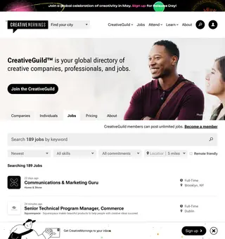 CreativeGuild platform preview